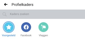 Kader kiezen voor profielfoto Facebook